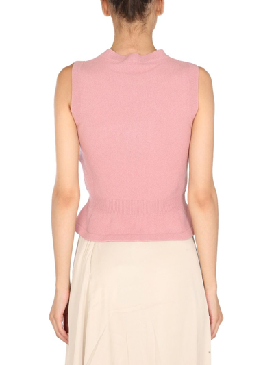 Shop Alberta Ferretti Women's Pink Other Materials Vest