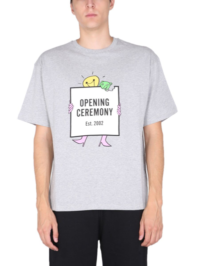 Shop Opening Ceremony Men's Grey Other Materials T-shirt