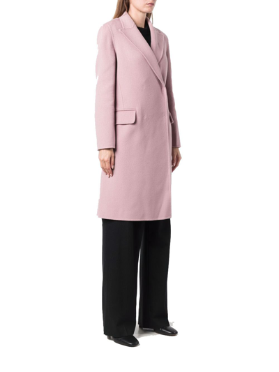 Shop Alberta Ferretti Women's Pink Wool Coat
