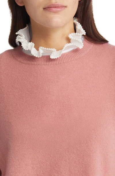 Lele Sadoughi Juliana Imitation Pearl Collar In Ivory