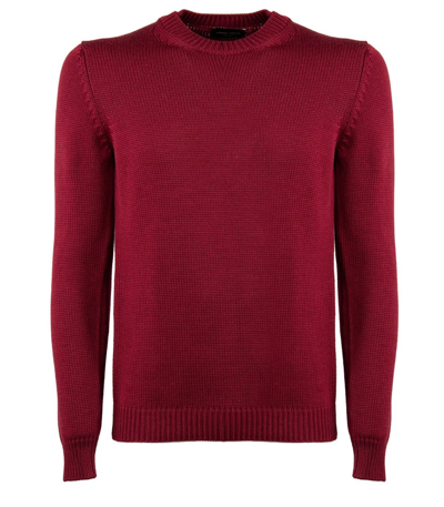 Shop Roberto Collina Men's Burgundy Wool Sweater