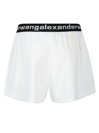 Shop Alexander Wang T T By Alexander Wang Women's White Other Materials Shorts