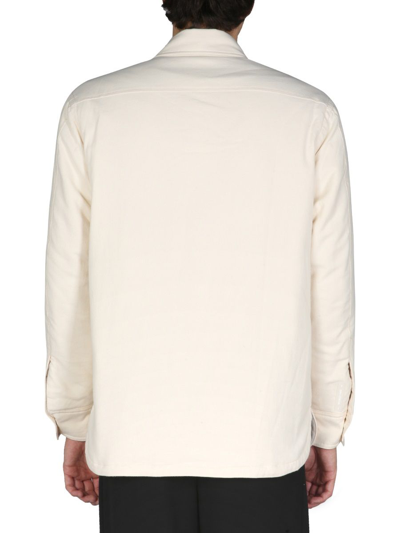 Shop Helmut Lang Men's White Other Materials Outerwear Jacket