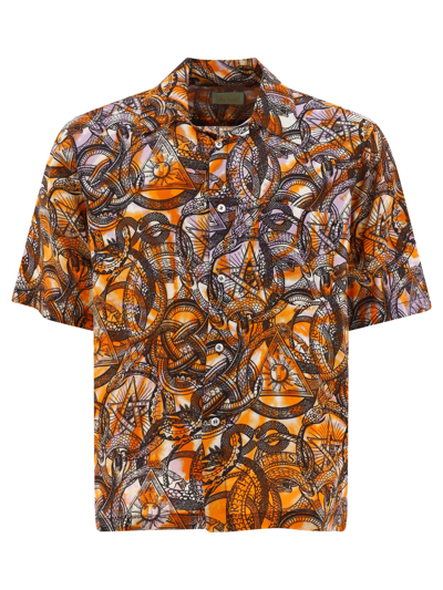 Shop Aries Arise Men's Orange Other Materials Shirt