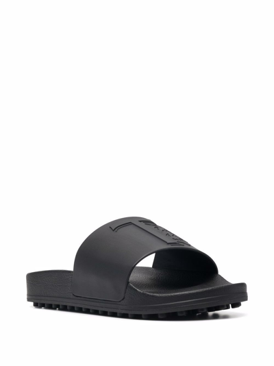 Shop Tod's Men's Black Rubber Sandals