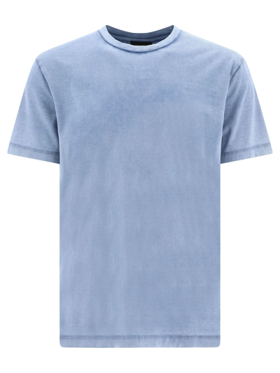 Shop Roberto Collina Men's Light Blue Other Materials T-shirt