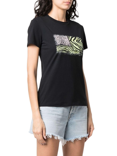 Shop Roberto Cavalli Women's Black Cotton T-shirt