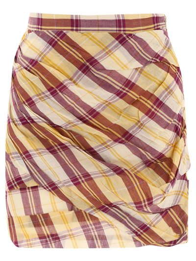 Shop Isabel Marant Étoile Women's Yellow Other Materials Skirt