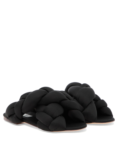 Shop Sebastian Milano Women's Black Leather Sandals