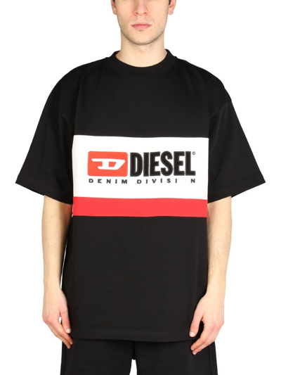 granske Mus placere Diesel Mens Black Other Materials T-shirt | ModeSens