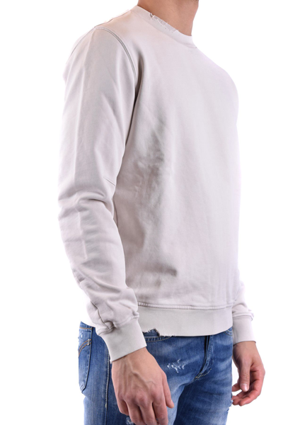 Shop Paolo Pecora Men's White Cotton Sweatshirt