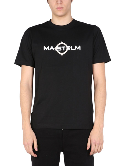 Shop Ma.strum Men's Black Other Materials T-shirt