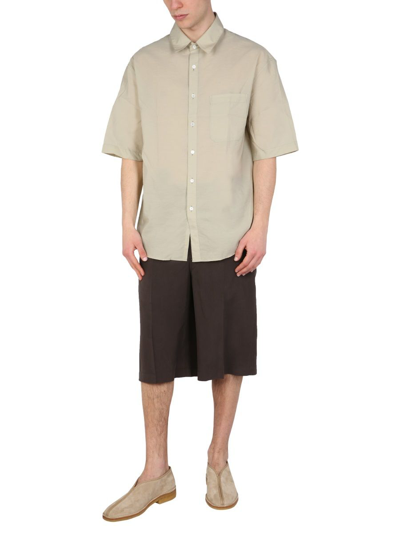 Shop Lemaire Men's Green Other Materials Shirt