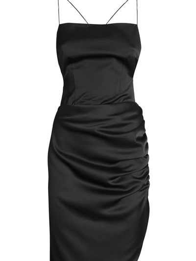 Shop Nineminutes Women's Black Silk Dress