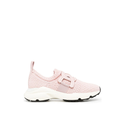 Shop Tod's Women's Pink Other Materials Slip On Sneakers