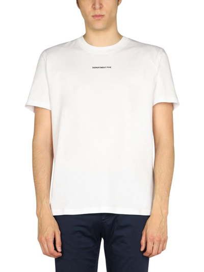 Shop Department Five Men's White Other Materials T-shirt