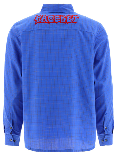 Rassvet Paccbet By Gosha Rubchinskiy Rassvet (paccbet) By Gosha Rubchinskiy Men's Blue Cotton Shirt In Blue