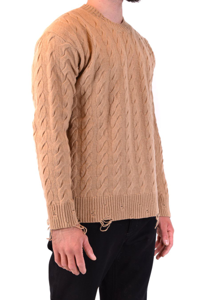 Shop Laneus Men's Beige Other Materials Sweater