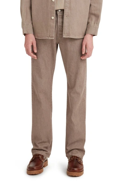 Shop Levi's 501® Regular Straight Leg Jeans In Brown Stone