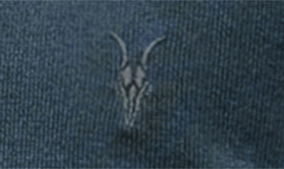 Shop Allsaints Mode Long Sleeve Wool Polo In Shadow Blue