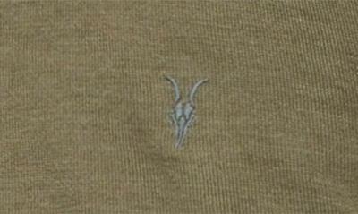 Shop Allsaints Mode Long Sleeve Merino Wool Polo In Olive Green Marl
