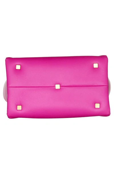 Valentino Small One Stud Leather Top Handle Bag In Uwt Pink Pp