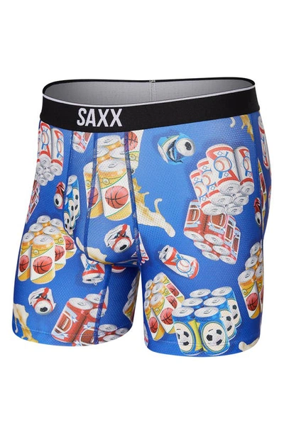 Shop Saxx Volt Breathable Mesh Slim Fit Boxer Briefs In Six Pack Sport