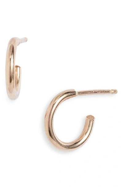 Shop Nashelle Everyday Hoop Earrings In 14k Gold Fill