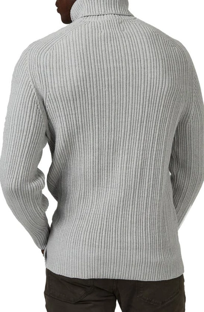 Shop 7 Diamonds Twin City Rolled Turtleneck Sweater In Grey