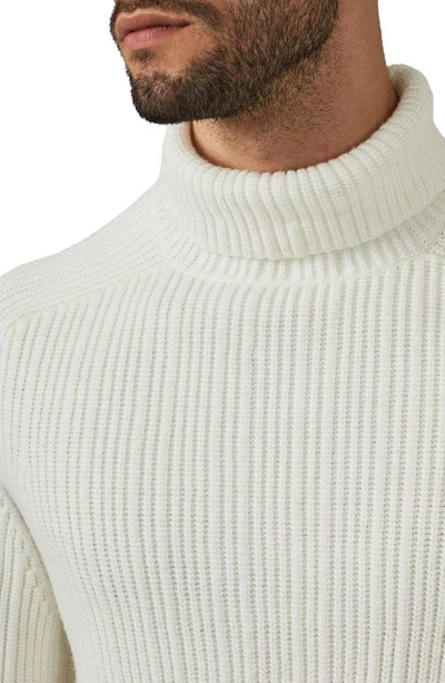 7 Diamonds Twin City Rolled Turtleneck Sweater In Ivory