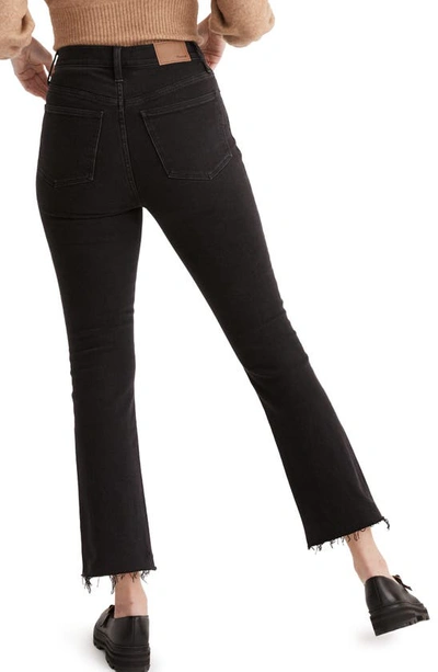 Madewell Cali High Waist Raw Hem Demi Bootcut Jeans In Bayland Wash