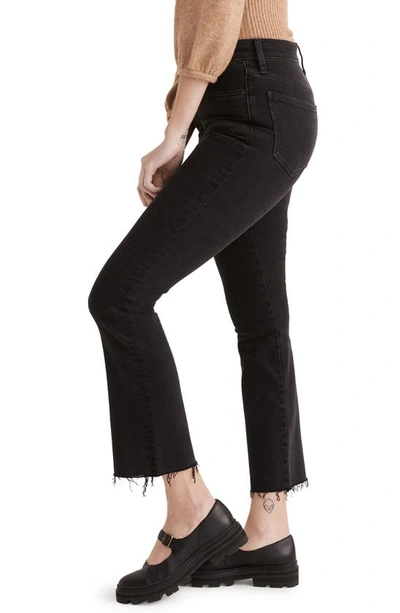 Madewell Cali High Waist Raw Hem Demi Bootcut Jeans In Bayland Wash