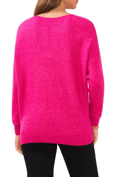 Vince Camuto Drop Shoulder Henley Neck Sweater In Euphoria