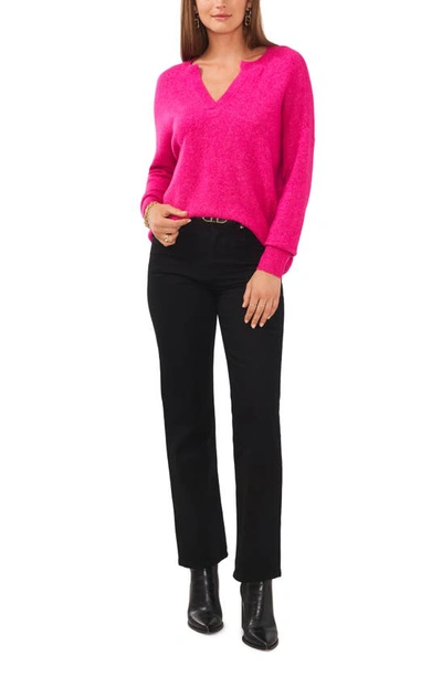 Vince Camuto Drop Shoulder Henley Neck Sweater In Euphoria