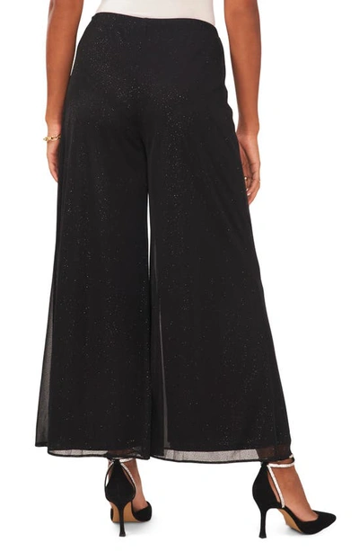 Chaus Mesh Palazzo Pants In Black