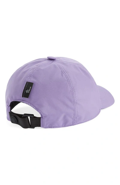 Shop Moncler Reverse Logo Baseball Cap In Purple