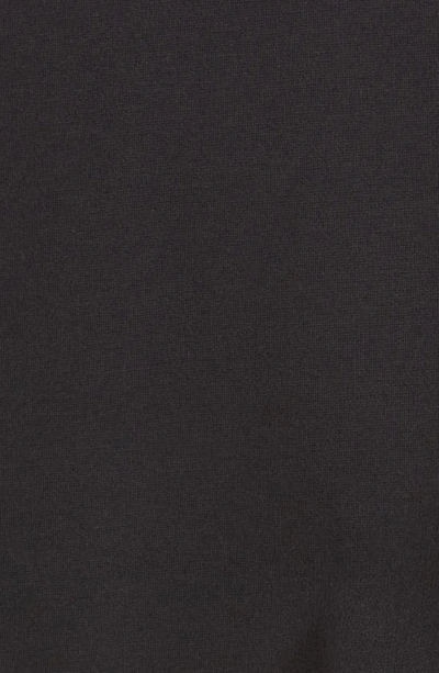 Shop Attico Karlie Long Sleeve Drop Waist Jersey Minidress In Black