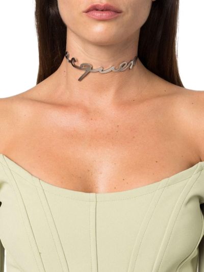 Shop Jacquemus Women's Silver Other Materials Necklace
