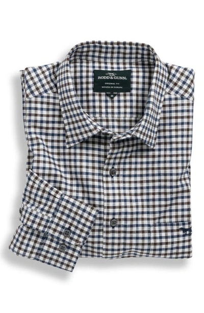 Rodd & Gunn Men's Gebbies Valley Gingham Sport Shirt In Walnut
