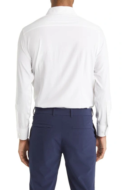 Shop Mizzen + Main Mizzen+main Leeward Solid Performance Button-up Shirt In White Solid