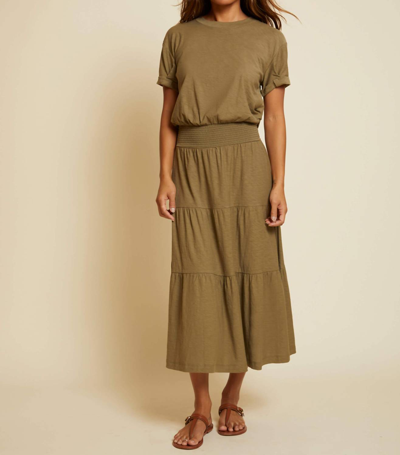 Shop Nation Ltd Martine Dress In Olive In Green