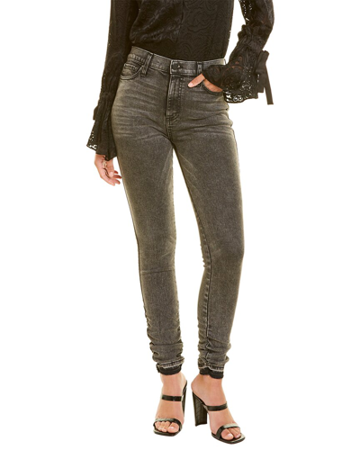 Shop Alice And Olivia Good Stacked Skinny Jean In Grey