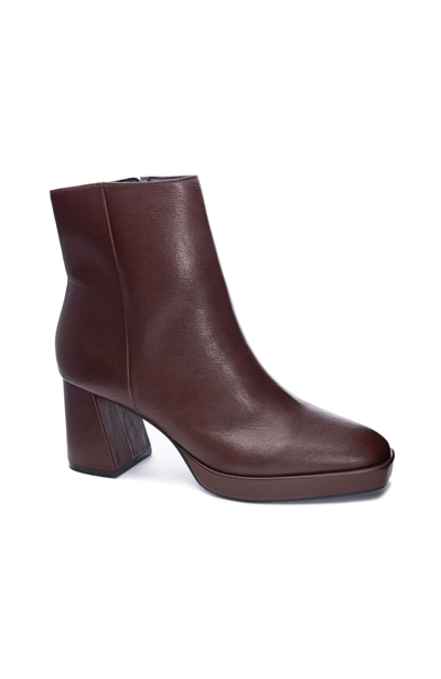 Shop Chinese Laundry Dodger Smoosh Bootie In Brown