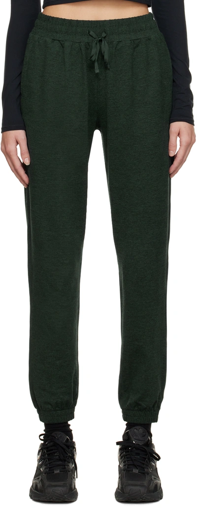 Shop Girlfriend Collective Green Reset Lounge Pants In Moss