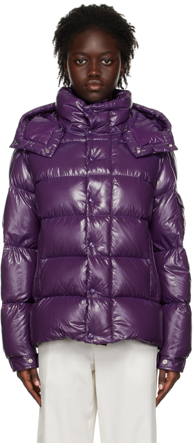 Shop Moncler Purple  Maya 70 Down Jacket In 61c Woodland Violet
