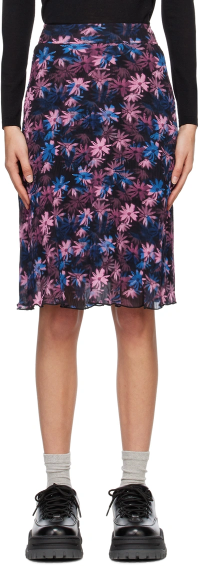 Ganni - Floral Printed Midi Skirt