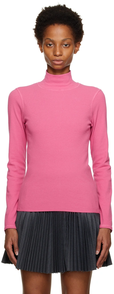Our Legacy Pink Arch Turtleneck In Pinkcrispcotton | ModeSens