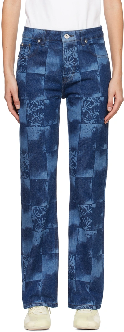 Ok Blue Laser Jeans In Indigo