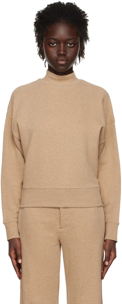 Shop Vince Beige Cozy Sweatshirt In H Pecan-242hpa