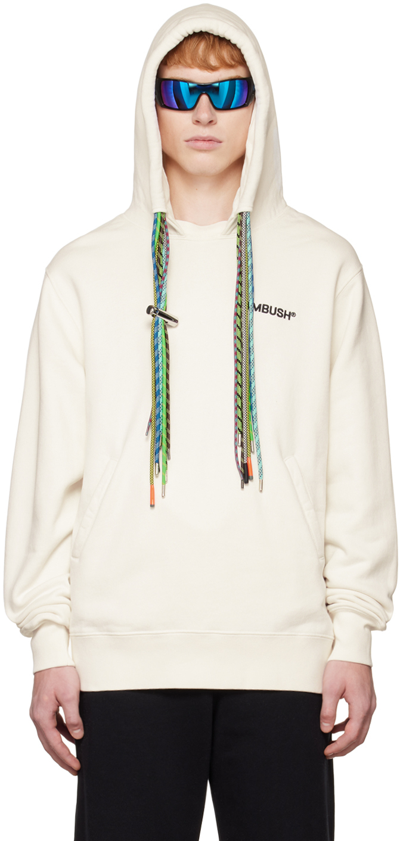 Shop Ambush Off-white Multicord Hoodie In Cloud Dancer